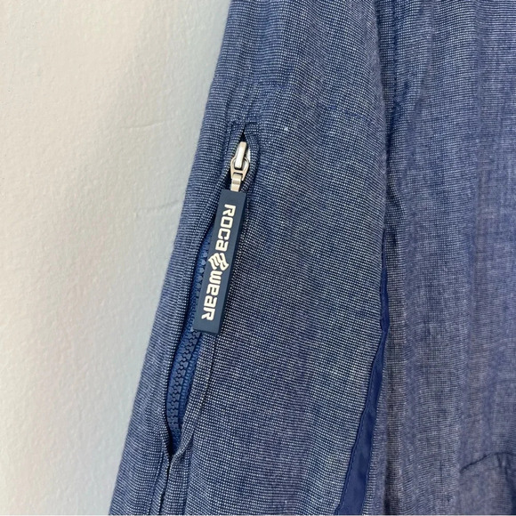 Vintage Rocawear Zip Up Jacket Blue Y2k - Picture 5 of 8